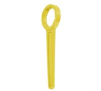 Llave de tapa de tambor, herramienta de apertura de plástico para cubos y cubos de 15 L, 20 L, 25 L, elimina tapas apretadas sin daños, longitud de 245 mm (amarillo)