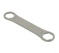 Llave de tapa superior de acero inoxidable para RockShox y para servicio de horquilla Fox, cabezales dobles para herramienta de llave de bicicleta, kit de reparación portátil ligero para mantenimiento