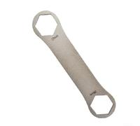 Llave de tapa superior de acero inoxidable para servicio de horquilla de suspensión de bicicleta, llave de doble cabeza compatible con Rockshox y Fox, herramienta de reparación de bicicletas para