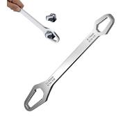 Llave de tensor de zócalo, tensor de doble extremo, función de agarre de autoajuste, herramienta de construcción automotriz, mecánica profesional resistente, adecuado para vehículos de motocicletas