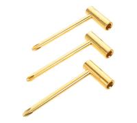Llave de Tensor Hexagonal 6, 35mm para Guitarra 3 Piezas | Metal Dorado, Forma en L, Ajuste Preciso y Antideslizante, Set de 3 Unidades para Afinación