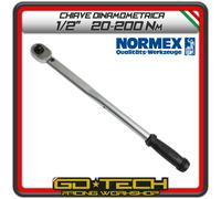 Llave de Torsión Normex Trinquete Profesional Regulable Hasta 200 NM