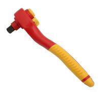 Llave de trinquete aislada segura con varilla de interruptor para alto voltaje de 1000 V, con mango TPE y funda protectora de aislamiento para la seguridad del operador (6,3 mm)