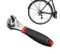 Llave de trinquete ajustable, accesorio de mantenimiento del hogar, llave de trinquete compacta multifuncional para tornillo de 6 a 22 mm, para reparación de fontanería industrial en el hogar