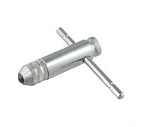 Llave de trinquete ajustable con mango en T para grifos de tornillo métricos -M8, juego de 5 piezas con construcción de acero cromado, sujeción paralela J (juego de 7 piezas)