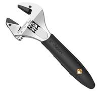 Llave de trinquete ajustable con marcas de escala | Llave abierta de acero al cromo vanadio para proyectos de reparación del hogar | Herramienta compacta de pinzas de tubo (8 pulgadas)