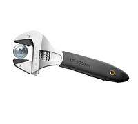 Llave de trinquete ajustable genérica de 25 centímetros | Herramienta de rotación portátil de acero al carbono para fontanería casa reparación grifo perno mecánico