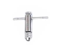 Llave de trinquete ajustable para tamaños de rosca métricas M8 y M5-M12, mango en T deslizante con bloqueo de rodamiento de bolas, herramienta manual de acero de alto carbono (M5-12 alargado)