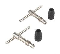 Llave de trinquete con mango en T ajustable para tornillos de máquina de rosca de 5 a 12 mm con agarre ergonómico para un funcionamiento cómodo (2 piezas de 3 a 6 mm)