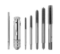 Llave de trinquete con mango en T, ajustable, tipo T, llave de trinquete, juego de herramientas de roscado, kit de mantenimiento manual de herramientas de roscado