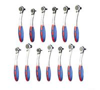 Llave de trinquete de 72 dientes con componentes de acero tratado térmicamente y mango de goma contorneado para una e tarea de larga duración (3 mm)