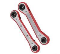 Llave de trinquete de doble cabeza eficiente para uso de aire acondicionado, perfecta para reparaciones de compresores (B)