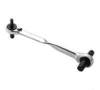 Llave de trinquete de doble cabeza, llave hexagonal de acero de alto carbono de 72 dientes con agarre ergonómico antideslizante para reparación del hogar (B)