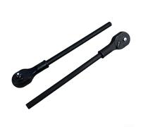Llave de trinquete de junta flexible que soporta ajustes angulares mientras mantiene la transmisión de par completa al enchufe (B)