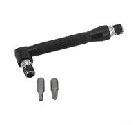 Llave de trinquete de liberación rápida, llave de vaso en forma de L de 1/4 pulgadas para fijación mecánica automotriz, herramienta manual compacta reversible de taller (juego de 3 piezas)
