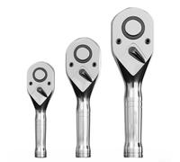 Llave de trinquete de mango corto de 72 dientes para compatibilidad de accionamiento de 1/4 3/8 1/2 que ofrece un mejor control y urante los ajustes de pernos y tuercas (1/4)