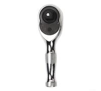 Llave de trinquete de mango corto, llave en forma de zanahoria de 72 dientes para montaje de fijación de espacio apretado, herramienta manual reversible compacta automotriz de taller (1/2 (12,5 mm)