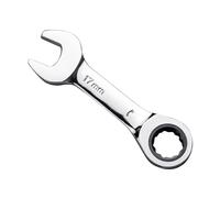 Llave de trinquete de mango corto precisa con cabezales dobles para bicicletas de espacio reducido, afinación de muebles, montaje de tareas domésticas, llave de usuario doméstico