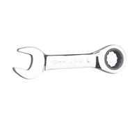 Llave de trinquete de mango corto precisa con cabezales dobles para bicicletas de espacio reducido, afinación de muebles, montaje de tareas domésticas, llave de ahorro de mano de obra