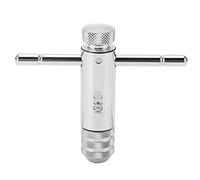 Llave de trinquete de mango T ajustable, construcción de acero de cojinete, rango M3 a M8, operación reversible de izquierda/derecha con modo de bloqueo para grifos de tornillo