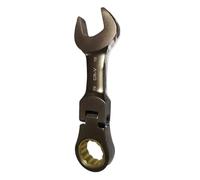 Llave de trinquete de metal, llave de trinquete, herramienta de extremo abierto, doble cabeza, engranajes en miniatura, herramientas profesionales en S