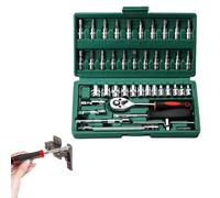 Llave de trinquete eléctrica, herramienta industrial para mantenimiento y reparación, llave de impacto eléctrica multifuncional juego de herramientas para reparación de automóviles, instalación