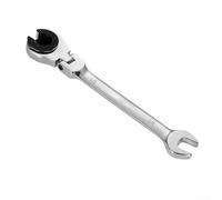 Llave de trinquete en pulgadas con cabeza flexible, llave de tubo y llave de extremo abierto para una fijación y aflojamiento eficientes en espacios reducidos (B)