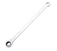 Llave de trinquete extra larga de acero al cromo vanadio, doble cabeza, llave de caja de 72 dientes, para reparación de automóviles, perno de espacio apretado de grado industrial, para herramienta