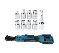 Llave De Trinquete Inalámbrica 3/8" Herramientas Llave Trinquete Eléctrica 3/8" Vasos 7CS Varilla Extensión Adaptador 1/4" Velocidad Variable Velocidad Variable