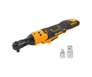 Llave de trinquete inalámbrica compatible DeWalt, kit de trinquete eléctrico de 3/8", 80 Nm, 280 rpm, llave de trinquete dinamométrica con iluminación LED para reparación de automóviles y bicicletas