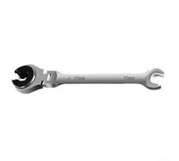 Llave de trinquete métrica, cabeza flexible, llave de extremo abierto, acero al cromo vanadio para reparación de automóviles, tareas de mantenimiento del hogar (12 mm)
