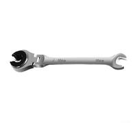 Llave de trinquete métrica, cabeza flexible, llave de extremo abierto, acero al cromo vanadio para reparación de automóviles, tareas de mantenimiento del hogar (10 mm)