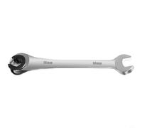 Llave de trinquete métrica con extremo abierto, herramienta manual de tubos de acero al cromo vanadio (18 mm)