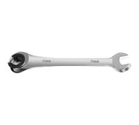 Llave de trinquete métrica con extremo abierto, herramienta manual de tubos de acero al cromo vanadio (11 mm)