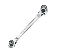 Llave de trinquete multifunción, diseño de doble cabeza para pernos de tuerca de 8 a 21 mm, herramienta de construcción de acero profesional, llave de trinquete multifunción