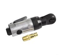 Llave de trinquete neumática de 1/4 pulgadas, llave reversible de aire con par de 16 pies-libras, 300 RPM, construcción de metal para automoción, maquinaria y uso en talleres