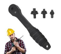 Llave de Trinquete para Mandril de Taladro | Llave Combinada 2 en 1 para Mandrino | Llave Adaptadora Doble Cabeza para Fontanería y Reparación de Vehículos