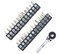 Llave de trinquete pequeña con interfaz hexagonal de 6,5 mm, cuenta con mecanismo de 60 dientes para alto par de torsión, construcción de cromo vanadio, cuerpo ligero de 60 mm, adecuada para el hogar