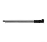 Llave de trinquete profesional de 12 pulgadas de 1/2 unidad hecha de acero al cromo vanadio para el mantenimiento del coche con diseño de mango largo y función inversa plateada (estilo liso)