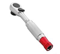 Llave de trinquete rápida de 1/4 pulgadas destornillador de varilla de doble extremo para uso profesional (B)