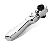 Llave de trinquete rechoncha/4 unidades, llave de cabeza flexible de 72 dientes, herramienta de mango de enchufe de perfil bajo, llave mecánica compacta para automóviles, kit de reparación automotriz