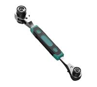 Llave de trinquete reversible de 8-10-12-13-14-17-19-21 mm, llave de trinquete de dos direcciones, herramienta de mano multifunción, llaves de trinquete ajustables