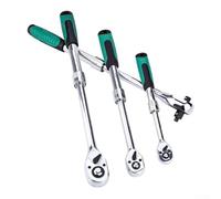 Llave de trinquete telescópica con engranaje de 72 dientes y función de liberación rápida, mango ajustable para un fácil control de torsión y cambio de dirección durante el uso (6,3 mm)