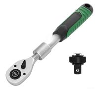 Llave de trinquete telescópica industrial construida de acero al cromo vanadio con sistema de acoplamiento de zócalo de liberación rápida (B)