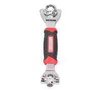 Llave de Tubo 48 en 1, Herramienta de Llave Multifuncional Universal, Conveniente para Uso Doméstico, Acero Al Carbono Duradero, 25 X 4,5 X 3,5 Cm (1 paquete)
