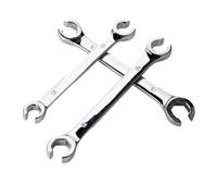 Llave de tubo de aceite de doble cabezal, llave hexagonal fija, llave for tuercas abocinadas de tubo de aceite, herramientas for mantenimiento automotriz(13-14)