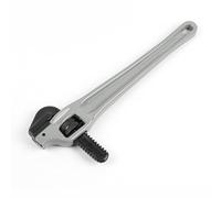 Llave de tubo de desplazamiento ajustable, llave de fontanería de alta resistencia, llave de tubo de aleación de aluminio con mordaza de gancho flotante de cromo-molibdeno y mango (14 pulgadas)