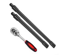 Llave de tubo de extensión flexible, adaptador de eje de junta de 1/2 pulgada, eléctrico para llave de impacto, conector elástico, accesorio de herramienta