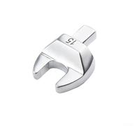 Llave de tubo de extremo abierto de 8 a 32 mm con llave de inserción de 9 x 12 mm para torsión, llave ajustable de acero al cromo vanadio para tuercas (15 mm)