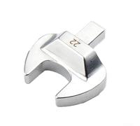 Llave de tubo de extremo abierto de 8 a 32 mm con llave de inserción de 9 x 12 mm para torsión, llave ajustable de acero al cromo vanadio para tuercas (22 mm)